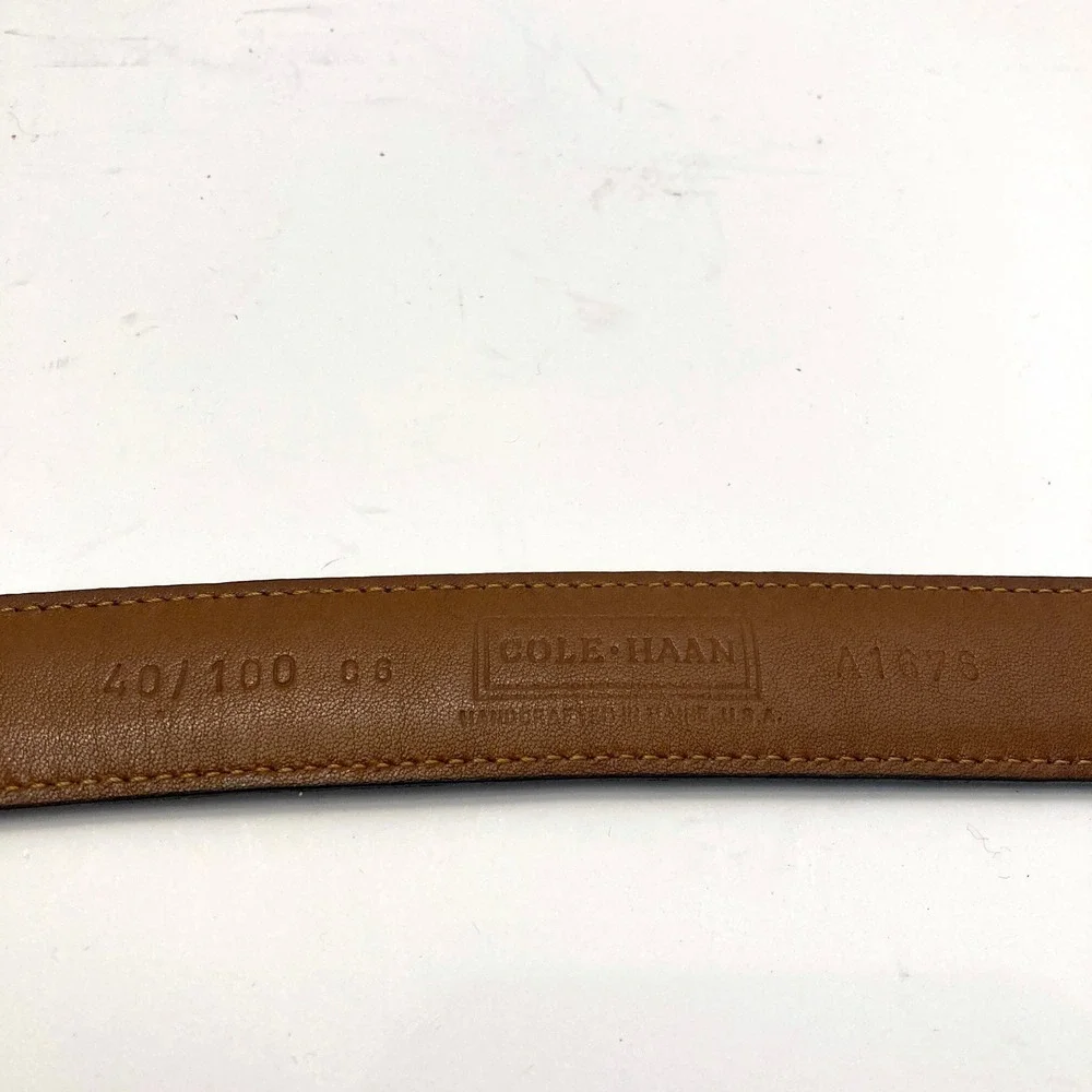 Cole Haan A1676 Brown Leather Belt Mens 40 1-1/8